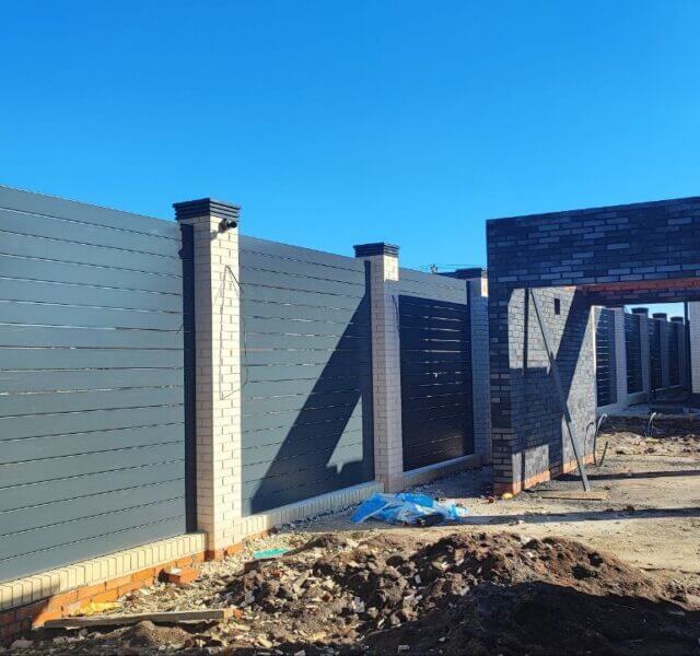 Колпак Zking Бона ХайТек Серый на столб 1.5х1.5 кирпича (385х385мм)