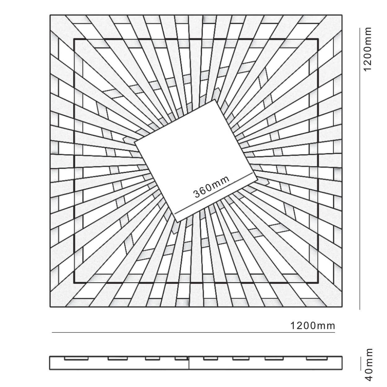 Приствольная решетка для дерева ZKING ATMOSPHERE 1.2х1.2м Черная в Черкесске фото